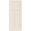 Codel Doors 30" x 80" Primed 3-Panel Craftsman III Molded Hollow Core Slab Door 2668MHCCRA